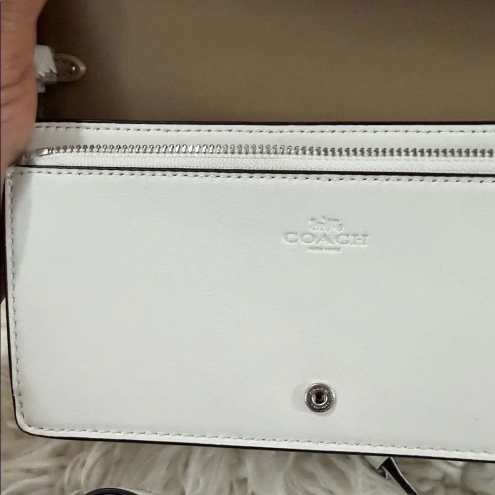 Coach Cream and Ivory Signature Pattern Crossbody Bag Set NWT